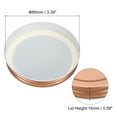 thumbnail image 2 of Uxcell 86mm/3.39" Wide Mouth Tin Plate Mason Jar Lids for Canning Jars, Rose Gold 6Pack, 2 of 5