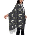 thumbnail image 3 of Rateoe Cartoon Rooster Women's Traditional Scarf Wrap Tassel Shawl Fringes Neck Head Shawl Retro Scarf, 3 of 8