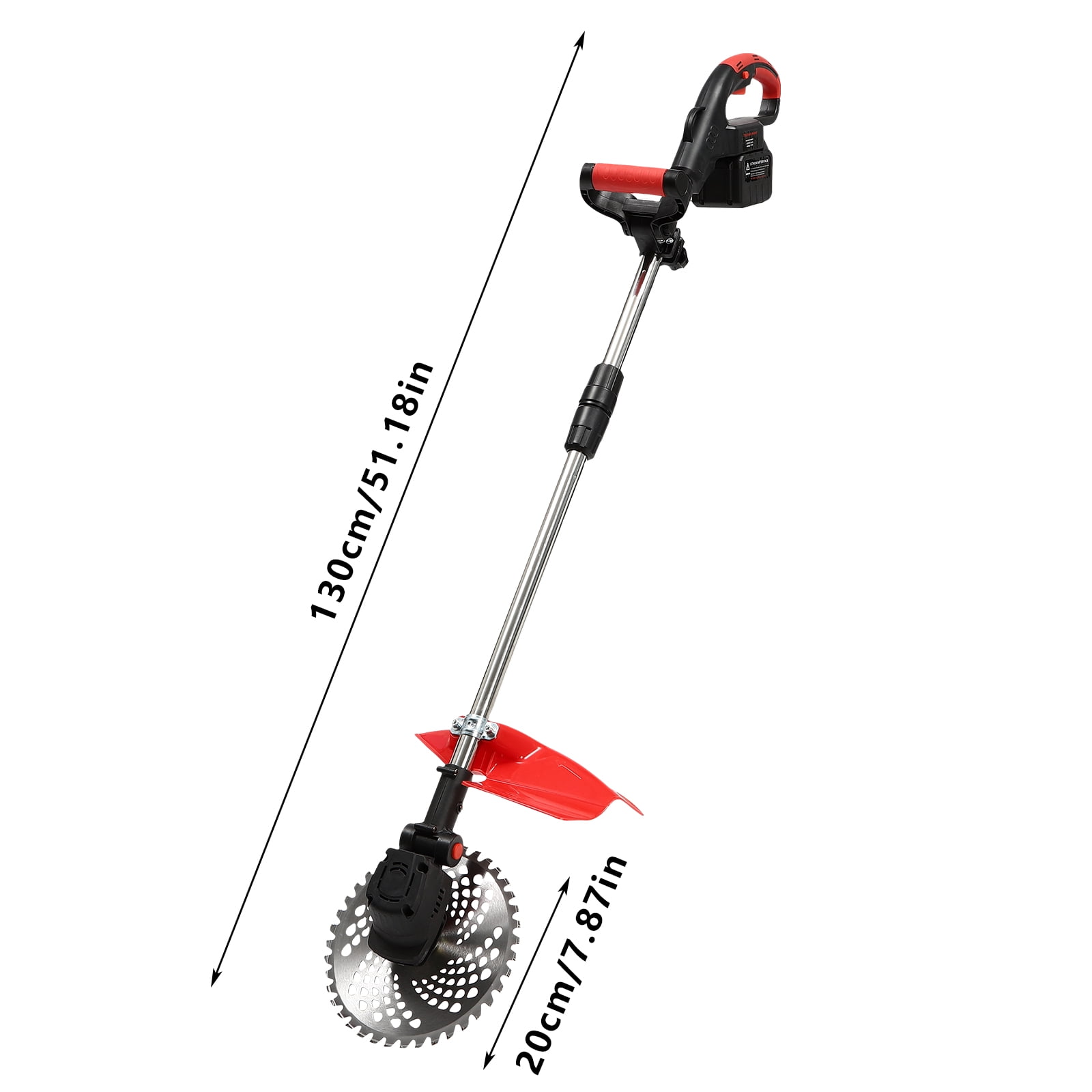 21V Cordless Lawn Mower with 2 Batteries and Charger,7.87 inches Blade Battery Operated Cordless Grass Trimmer/Edger for Lawn Care and Yard Work Bush Trimming & Pruning