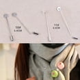 thumbnail image 4 of 2x 10 piezas de bricolaje con abalorios para abrigos con configuración de bandeja redonda en blanco, plata para hombres, mujeres, alfileres para el oj Sunnimix Base de alfiler de solapa, 4 of 8