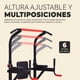 thumbnail image 3 of Mastery Brand Torre Gym Multifuncional, Banco Para Ejercicio Multiposiciones con Barra para Dominadas, Fondos, Pesas y Barra Olímpica, Kit de Gimnasio en Casa Ajustable, 6 Posiciones, 3 of 7