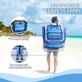 thumbnail image 4 of WaleafBackpack Beach Chairs for Adults,2 Pack Folding Heavy Duty Camping Chair with Large Pockets and Cup Holder, 4 of 7