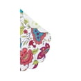 thumbnail image 3 of Teagan Floral Cotton Quilted Round Placemats Set of 6 - Vibrant Reversible, 17", 3 of 4