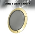 thumbnail image 6 of 7" Vehicle Audio Speaker Cover Mesh Subwoofer Horn Guard Decorative Circle Grille Protector Gold Tone, 6 of 6