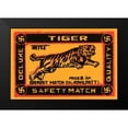 thumbnail image 2 of Phillumenart 24x17 Black Modern Framed Museum Art Print Titled - Tiger Safety Match, 2 of 5