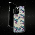 thumbnail image 6 of DistinctInk Hybrid (Acrylic / TPU) Clear Slim Fit Case for Apple iPhone 13 Pro (6.1" Screen) - "Enchanting Symphony: Majestic Unicorns in Patterns", 6 of 8