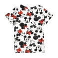 thumbnail image 2 of Disney Girls Mickey & Minnie Mouse All-Over Print T-Shirt, 2 of 4