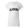 thumbnail image 2 of Wild Bobby State of Alabama College Style Women Standard V-Neck Tee, 2 of 6
