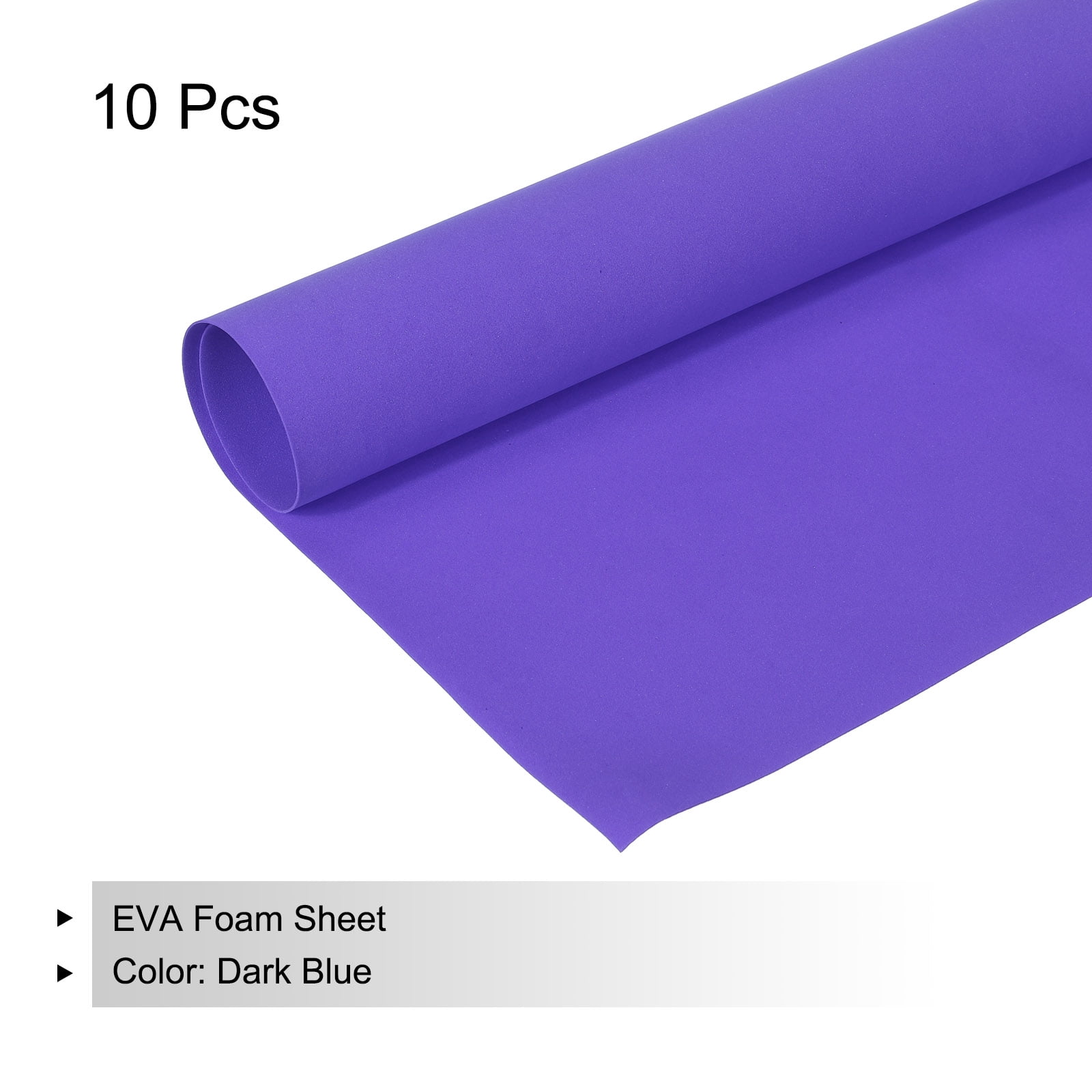 EVA Foam Sheets Dark Blue 20 Inch x 20 Inch 1mm Thick Crafts Foam Sheets 10Pcs