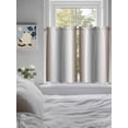thumbnail image 4 of Tier Curtains 45 Inches Long, Brown Grey Window Treatment Curtain Drapes, Gray Farmhouse Modern Rustic Small Curtain Drapes for Bathroom Laundry Room, 27.5"x45", 2 Panels, 4 of 7