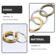 thumbnail image 4 of 15Pcs Spring O-Rings Round Snap Buckles Key Rings Open Jump Rings Spring Keyring Buckles, 4 of 9