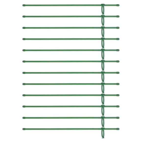 Wosthever Solución de almacenamiento práctica para estacas de plantas, accesorios de jardinería, soporte para palos de plantas, alto y fácil Jardín y Patio Verde 18 pulgadas/45 cm 12 juegos