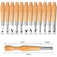 thumbnail image 6 of CJC Wood Carving Hand Chisel Tool, 12Pcs Professional Gouges Set, Upgrade Carbon Steel Carving Tools Wood Carving Knife Set, 6 of 7