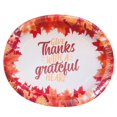 thumbnail image 1 of Give Thanks With A Grateful Heart Oval Paper Plates, 8CT, 1 of 3