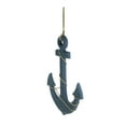 thumbnail image 2 of Zeckos Large 24"x16" Wood Ship Anchor & Rope Wall Hanging Easy Hang Rope, 2 of 5