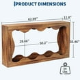 thumbnail image 2 of 63" Farmhouse Console Table - Industrial Narrow Entryway & Sofa Table for Hallway and Living Room, 2 of 5