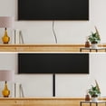Rubber Bond Self Adhesive Thin Cord TV Cable Hider & Wall Raceway - Black - 6 Feet - Walmart.com