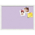 thumbnail image 2 of PinPix 28x20 Custom Cork Bulletin Board Purple Polka Dot Poster Board Has a Fabric Style Canvas Finish, Framed in Purple Polka Dot, by ArtToFrames (PinPix-504), 2 of 6