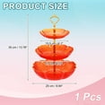 thumbnail image 2 of 3-Tier Cupcake Stand Holder, Plastic Tiered Dessert Tower Stand, Red, 2 of 6