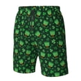 thumbnail image 4 of Balery Happy St. Patrick's Day Traje de Baño Estilo Hawaiano para Hombre, Shorts de Secado Rápido con Bolsillos-3X-Large, 4 of 6