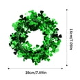thumbnail image 5 of Green Tinsel Garland for St. Patrick's Day Decorations,Shamrock Wreath, Wire Circle Garland, Leprechaun Hat ,Metallic Tinsel Twist Garland for Lucky Irish Themed Parties, 5 of 6