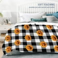 thumbnail image 3 of Fall Decor Halloween Cute Pumpkins Blanket Microfiber Flannel Throw Lightweight Super Soft Cozy Blankets for Couch Bed Sofa Chair, Gift for Birthday Thanksgiving Halloween 40"x30"for Pet, 3 of 6