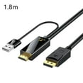 thumbnail image 4 of 1x HDMI to DisplayPort Cable 19cm/1.8m U7Y6, 4 of 8
