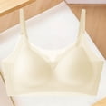 thumbnail image 5 of Zpanxa Wireless Bras for Women Seamless Push-up Breathable Adjustable Straps Everyday Bra Beige 42BC, 5 of 5