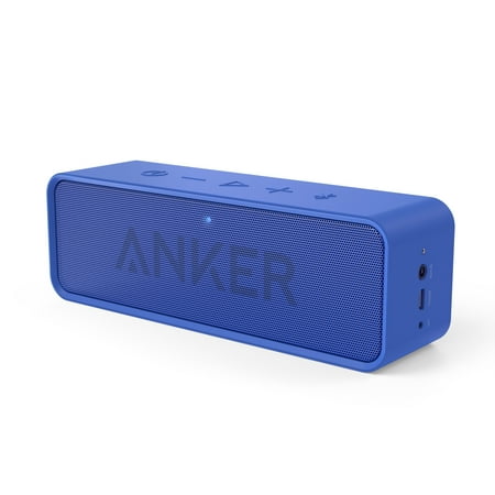 Anker SoundCore Bluetooth Speaker with 24-Hour Playtime, 66-Foot Bluetooth Range & Built-in Mic, Dual-Driver Portable Wireless Speaker with Low Harmonic Distortion and Superior