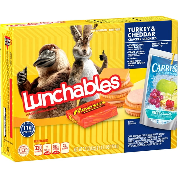 Lunchables Lunch Combinatios Turkey & Cheddar Cracker Stackers, 8.9 oz