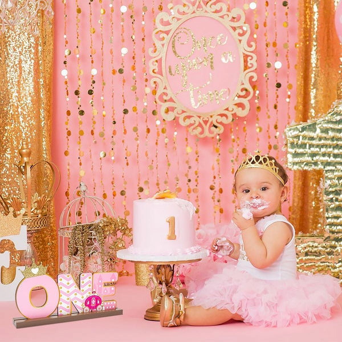 4Free shippingGold glitter ONE sign Baby birthday centerpiece Wooden  cutout word ONE First Birthday Party Decor
