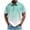 Mint Green, variant on FAWUUDO Shirts for Men Short Sleeve Button Down Collar Gradient Shirts Moisture-Wicking Sports Men's Lapel Shirt C-Navy
