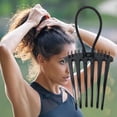 thumbnail image 5 of Elegant Leather Band Ponytail Comb Hair Clip for Women Stylish Hair Accessory Tool, 5 of 8