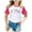 Rose Chaud, variante sur Hauts et T-Shirts pour Filles Imprimé Ville Raglan Manches Courtes T-Shirt pour Enfants 3427