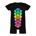thumbnail image 5 of Geometry Dash Baby Boy Girl Short Sleeve Romper Clothing Set Print Cartoon Baby Summer One Piece Jumpsuit, 5 of 8