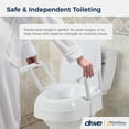 thumbnail image 2 of Drive Medical PreserveTech Universal Raised Toilet Seat, 2 of 7