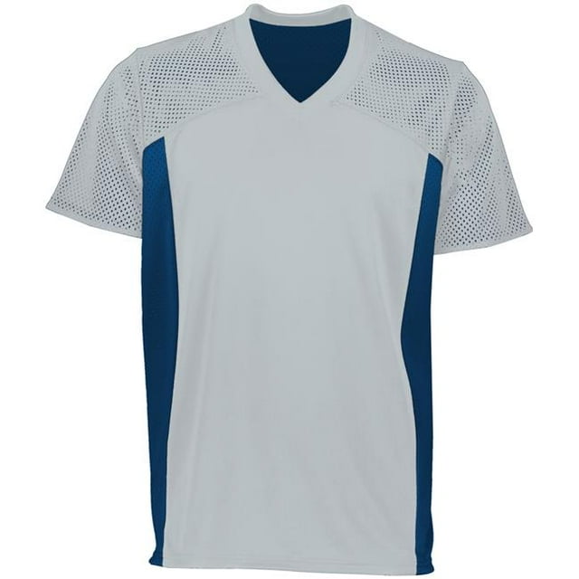 Maillot de Football Réversible pour Jeunes, Argent & Marine - Extra Small