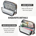 thumbnail image 5 of Standing Pencil Case with Base Large Capacity Stationery Pouch Pen Bag with Zipper for Women Men Gorgeous Colors Butterfly, 5 of 7