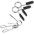 thumbnail image 2 of 4PCS Fitness Spring Clips Exercise Collars Dumbbell Clamps for Olympic Barbell Weight Plates Weightlifting Gym, 2 of 8