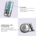 thumbnail image 2 of SKYSONIC Bathroom Cat Tumbler Stainless Steel Double Wall Vacuum Reusable Insulated Mug with Straw and Built-in Coaste for Cold and Hot Beverages, 12oz, 2 of 7