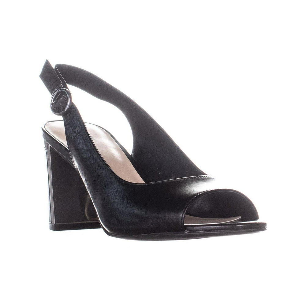 sling back shoes block heel