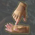 thumbnail image 5 of CHAO Guantes tácticos de medio dedo para exteriores para hombre, de secado rápido, ligeros, para escalada en roca, talla L, color arena, 5 of 5
