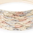 thumbnail image 2 of Pulsera Semanario 3 Oros Mujer 3mm Chapa de Oro 18k Ametrinaa multicolor S, 2 of 5