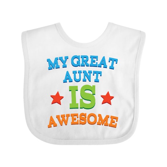 Inktastic My Great Aunt is Awesome Boys or Girls Baby Bib