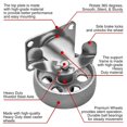 thumbnail image 3 of Caster Wheels Online Best Service 4, totalmente de acero con freno de 3.5 pulgadas, 3 of 8