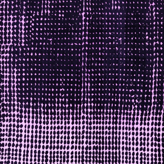 Ahgly Company Indoor Square Abstract Purple Modern Area Rugs, 8' Square