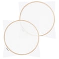 thumbnail image 1 of SOPOTUTU 2Pcs Khaki Paper Making Frame for Diy Enthusiasts Round Wood, 1 of 7