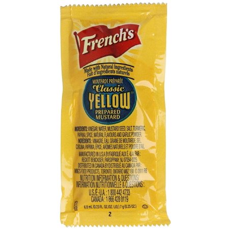 French,S Mustard Packets - 7G /100 Ct. Packets