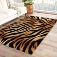 thumbnail image 1 of Tiger Stripes Area Rugs for Bedroom Living Room - 3x5 ft - Animal Print Carpet for Home Decor - Tiger Stripes Patterned Decorative Indoor Small Rug - Washable & Soft & Non Slip & Low Pile (ZF&7392), 1 of 1