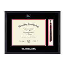 Framerly - TNS Tassel Diploma Frame In Black Moulding